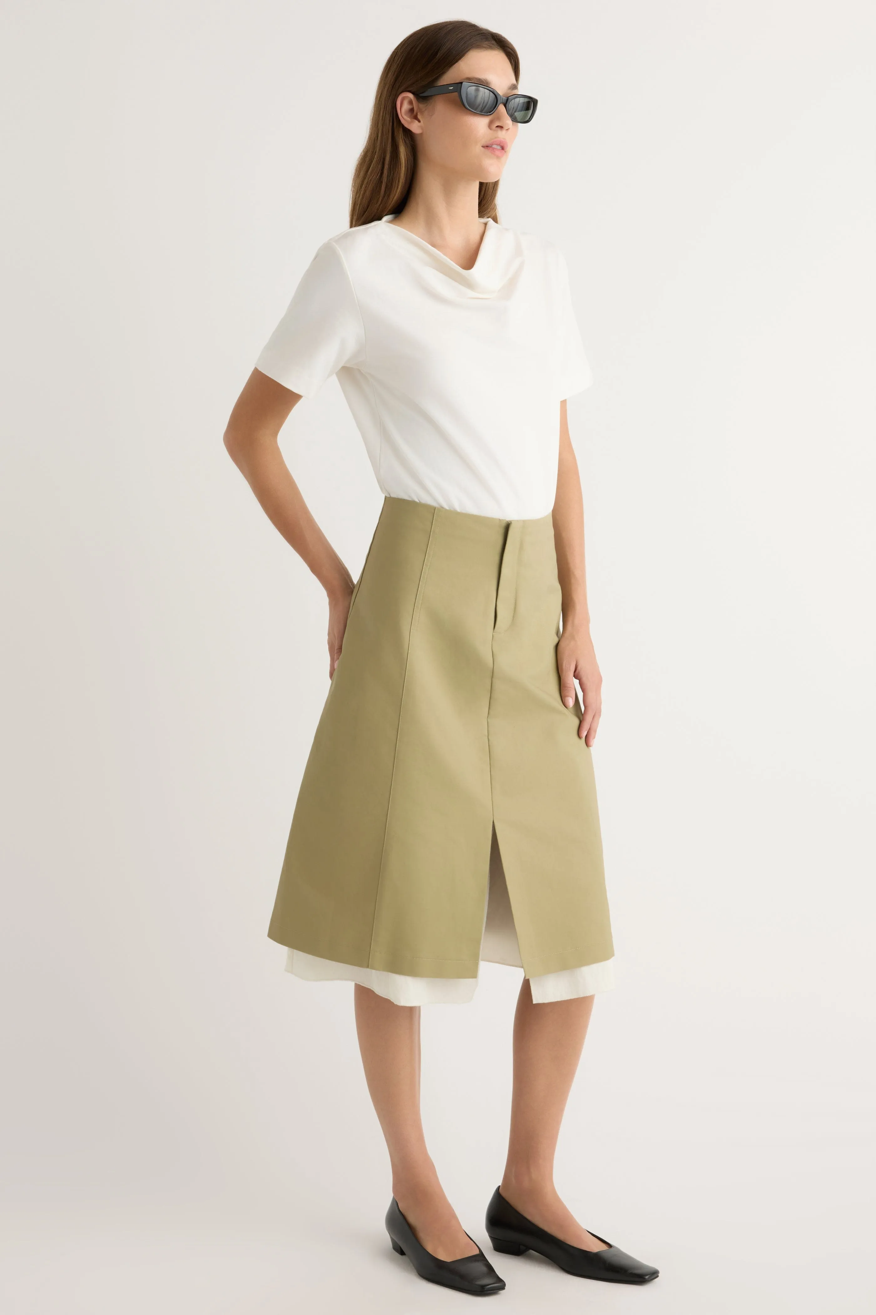 Refined Sophistication Devon Layered Skirt