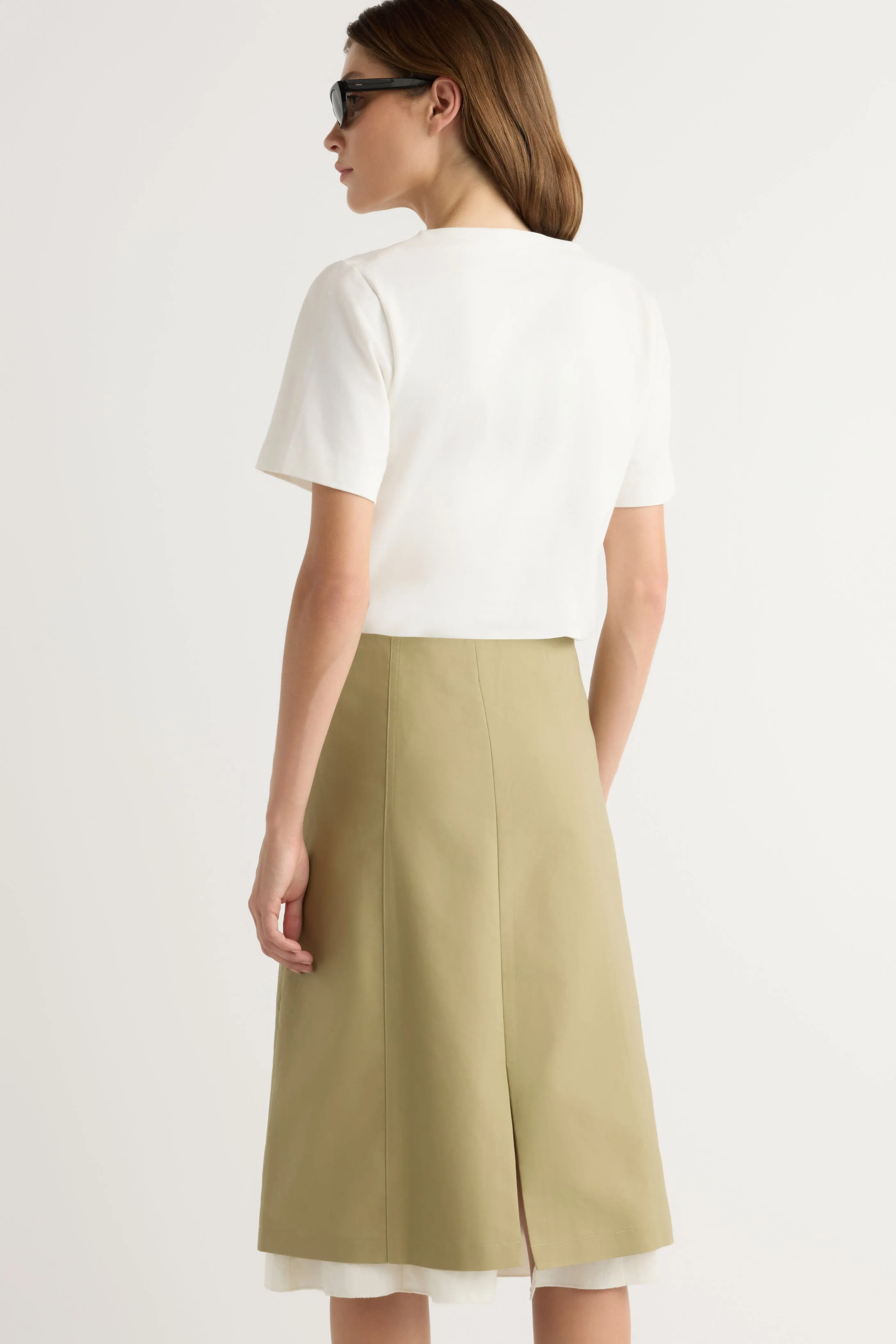 Pull On Style Devon Layered Skirt