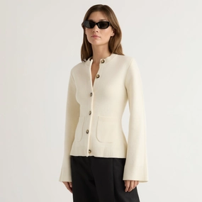 Eames Organic Cotton-Wool Cardigan Comfort Knit Piece Comfy Touch