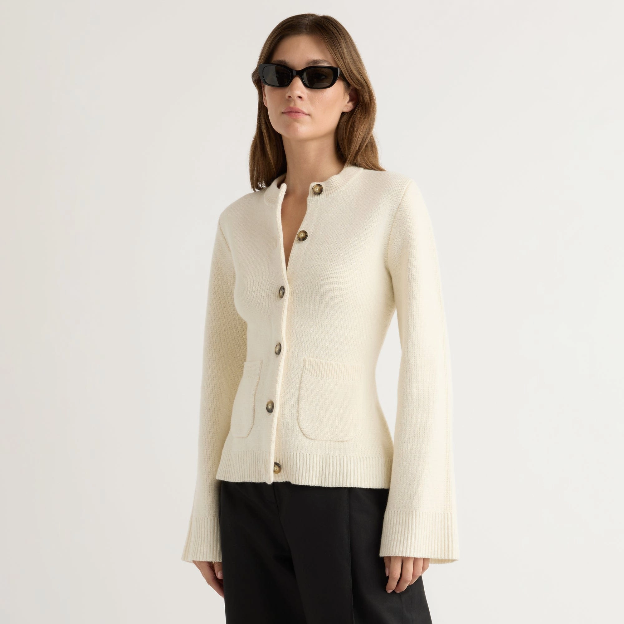 Eames Organic Cotton-Wool Cardigan Comfort Knit Piece Comfy Touch