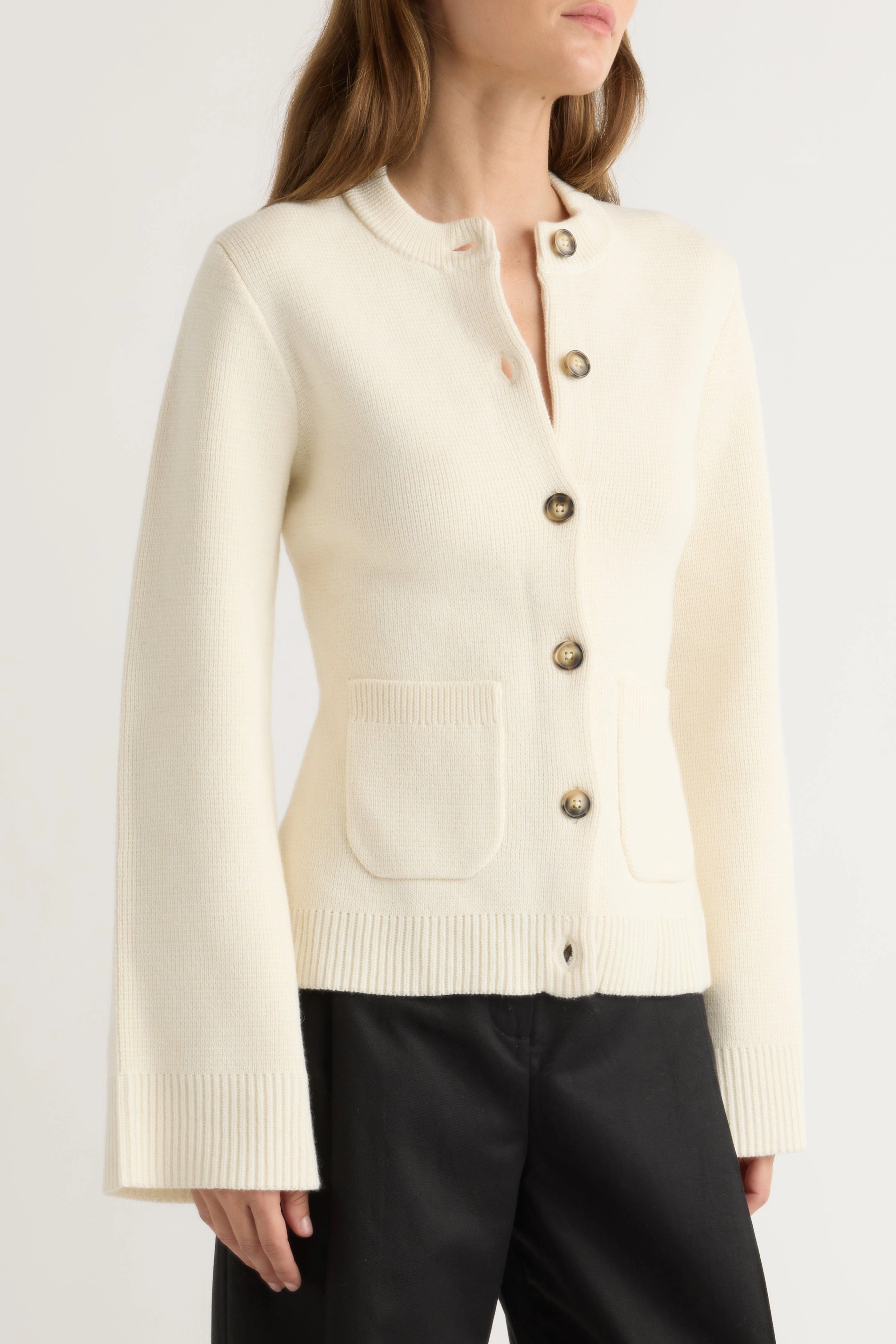 Eames Organic Cotton-Wool Cardigan Fashion-Forward Look Comfortable Wear