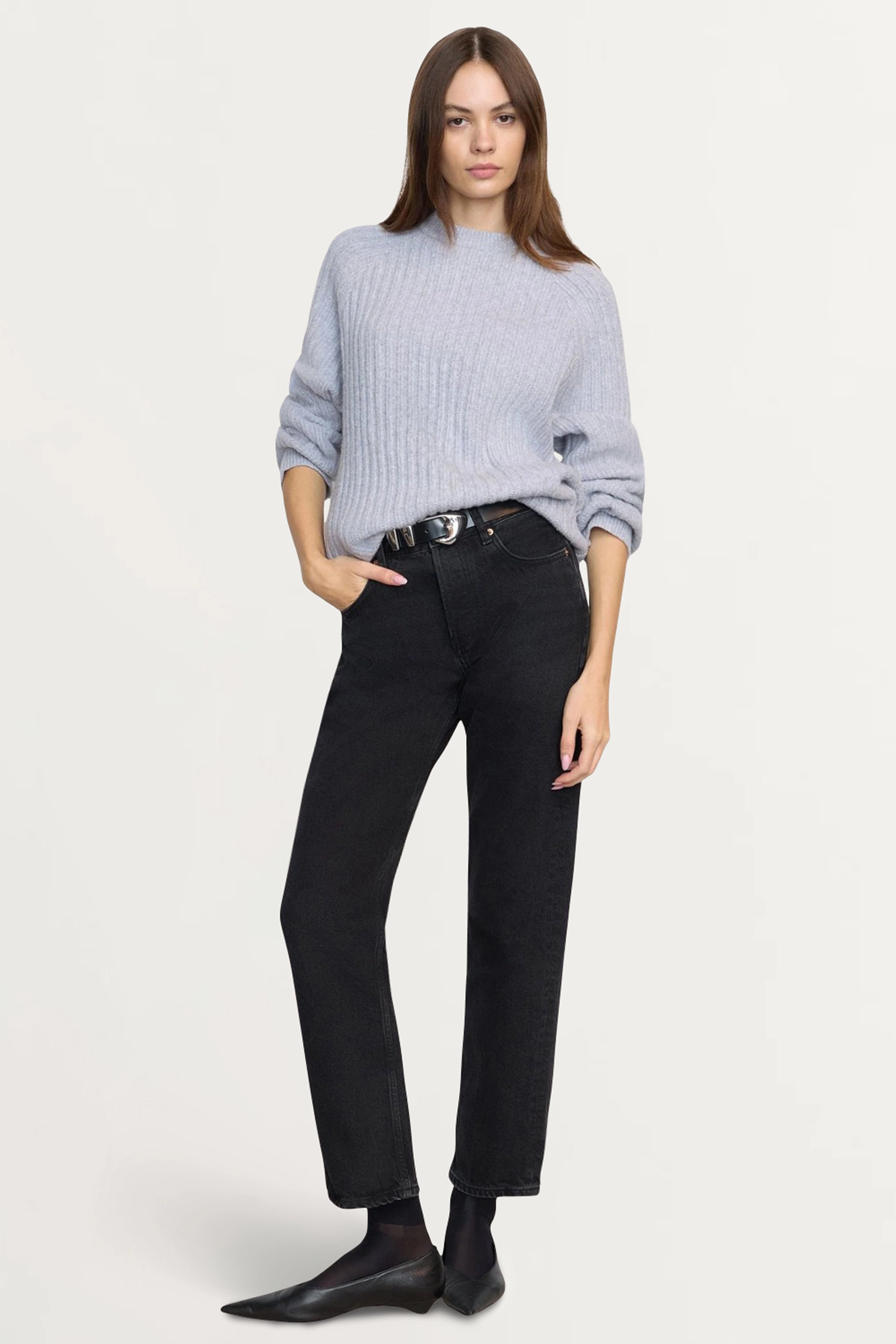 Roylene Ribbed Boyfriend Sweater Cozy and Versatile