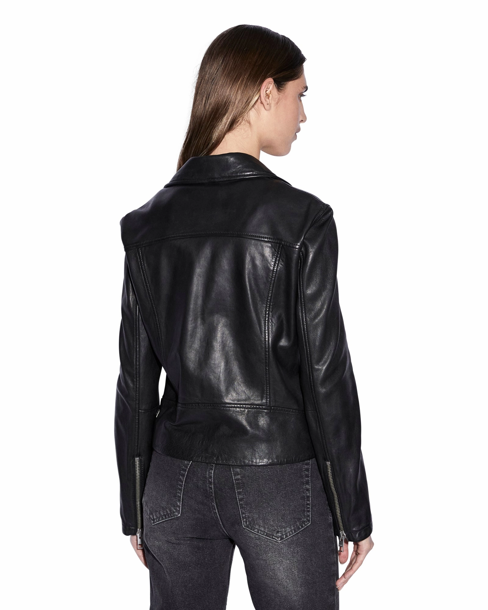AMPLIFY LEATHER JACKET BLACK Sporty Design