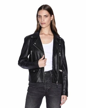 Temperature Regulating Fabric AMPLIFY LEATHER JACKET BLACK