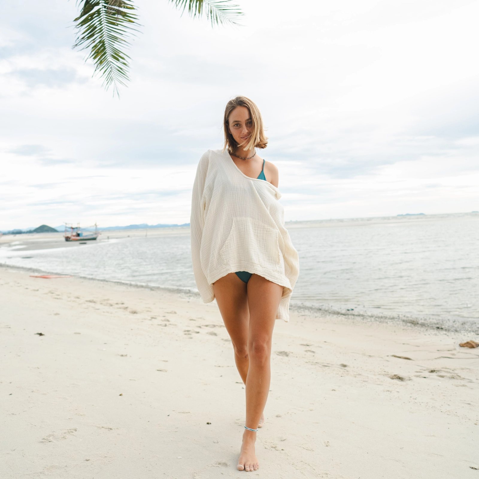 Formal Tank Easy Wear Cream Baja Pullover