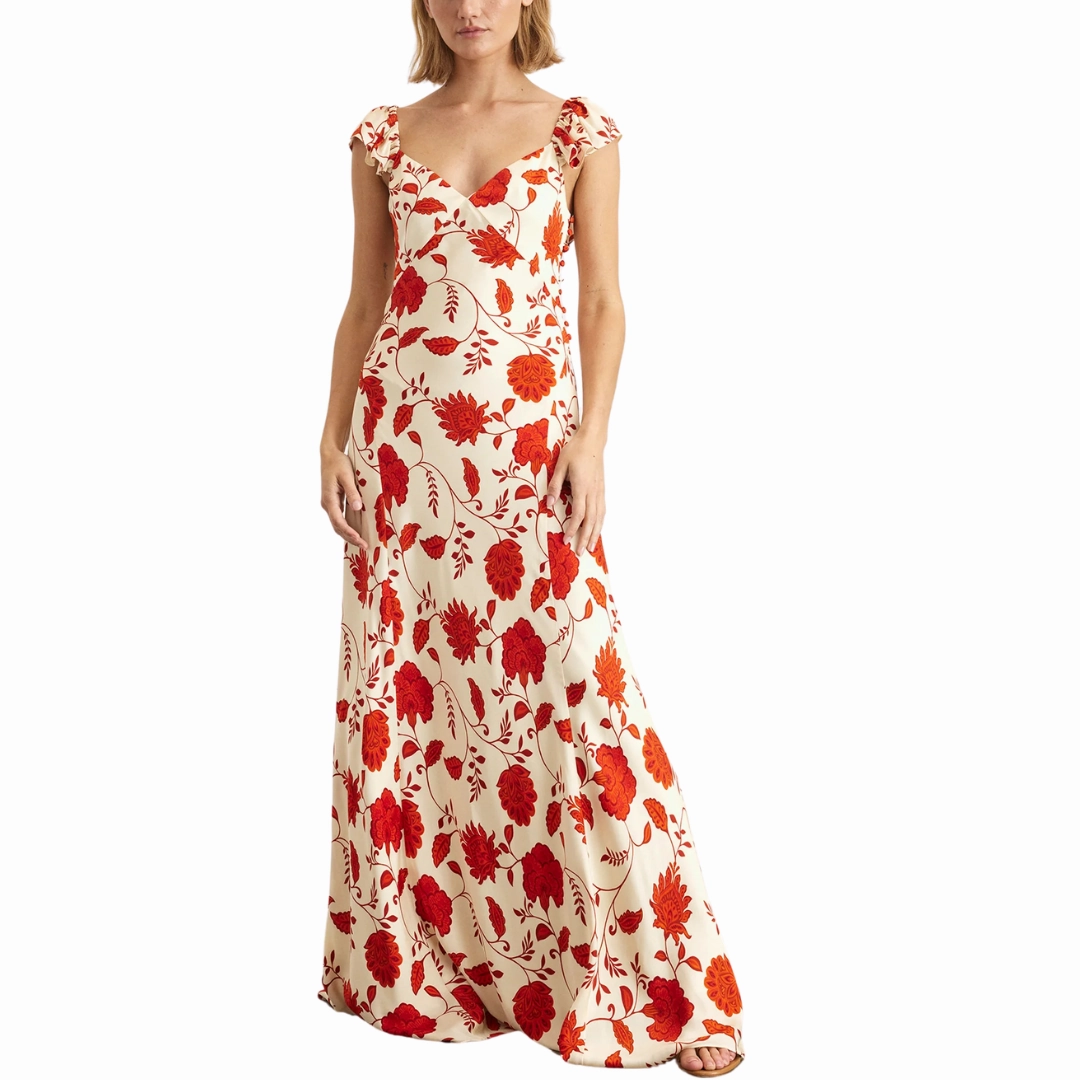 Cream/Tomato Carrie Dress Evening Motion Soft-touch