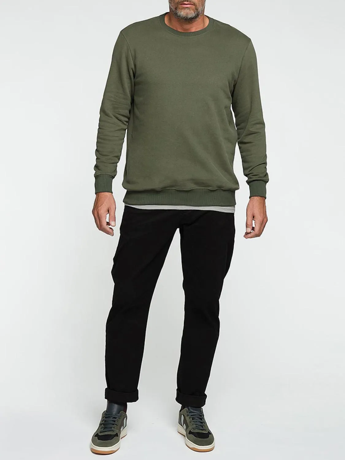 Crew Neck Sweatshirt Khaki