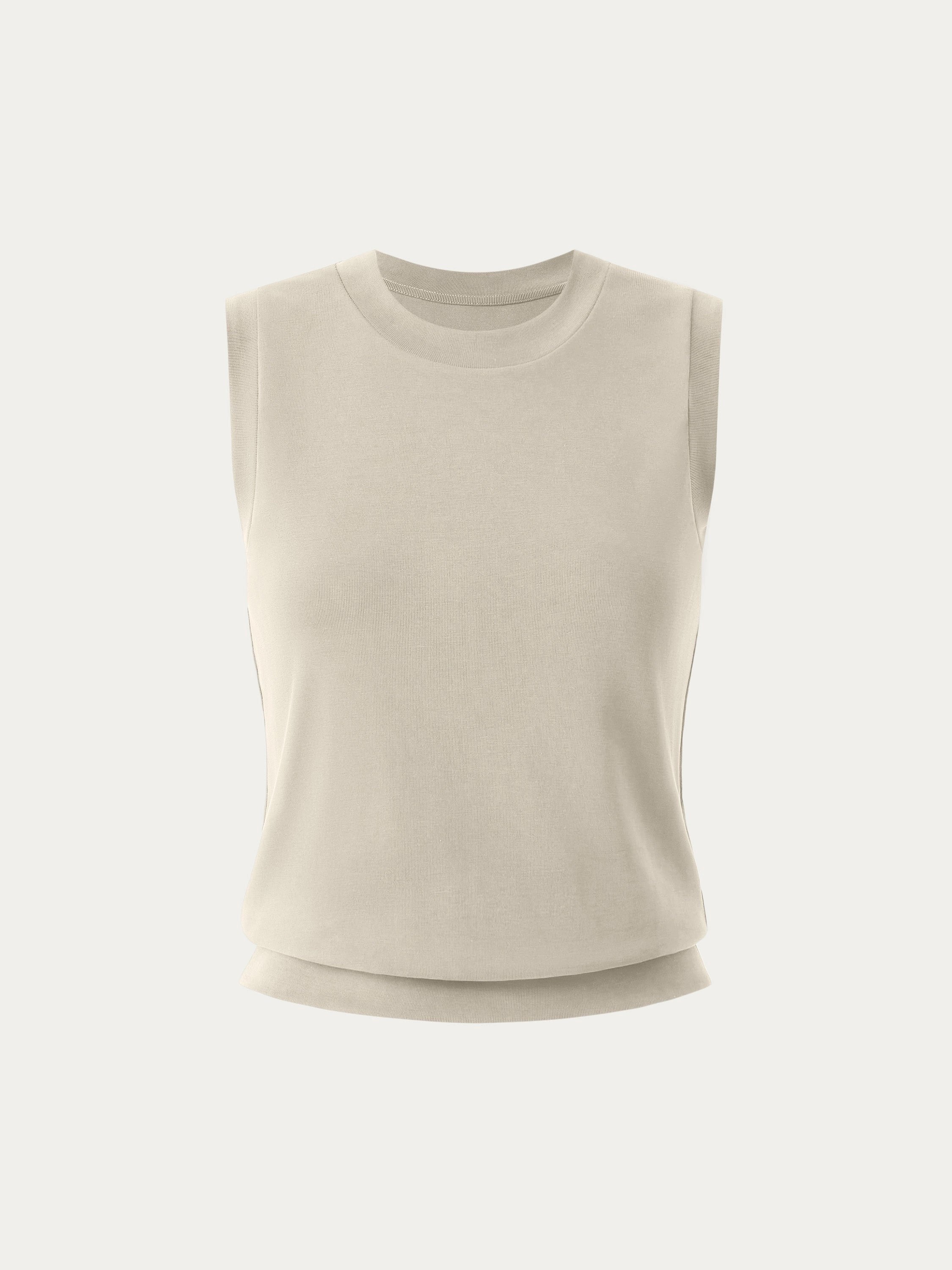 Crew Neck Top ButtonlessClosure