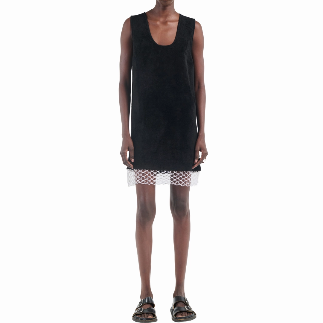 Urban Fit Velour Macrame Tunic
