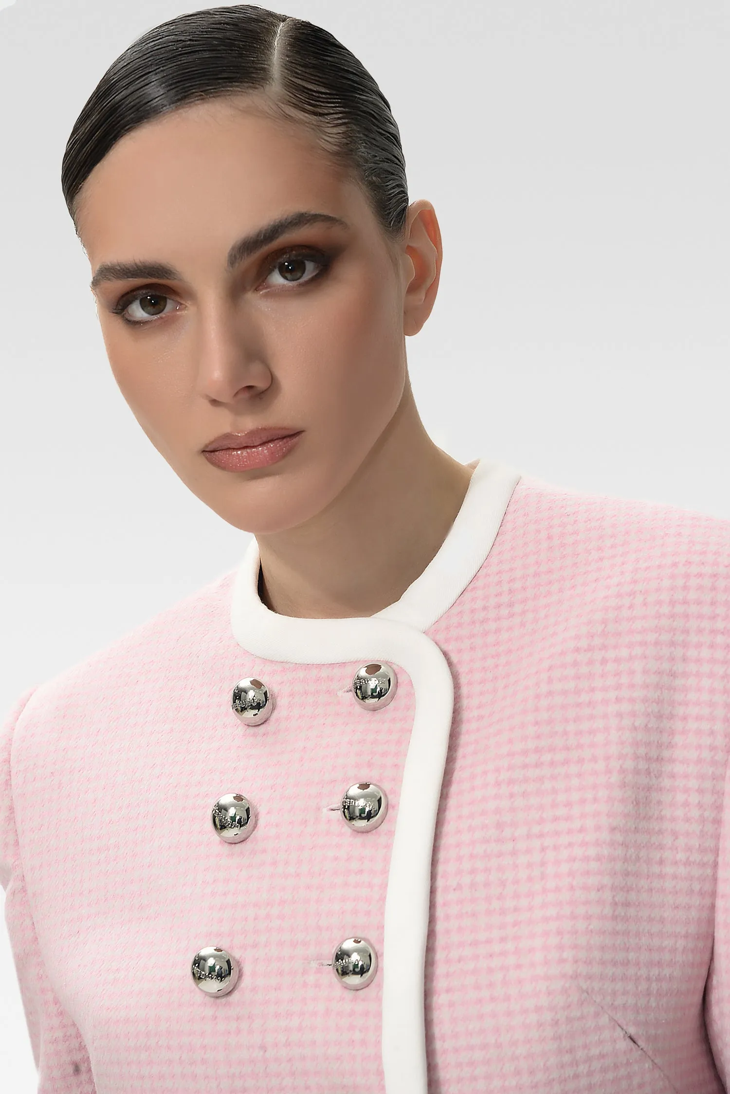 Cropped Double-Breasted Blazer