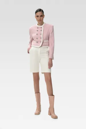 Cropped Double-Breasted Blazer