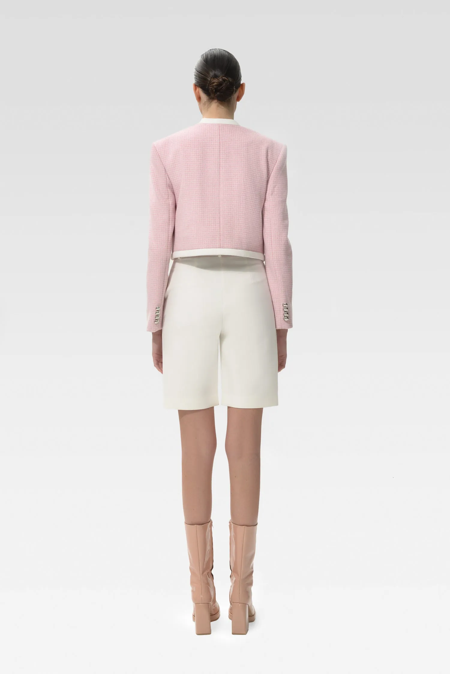 Cropped Double-Breasted Blazer