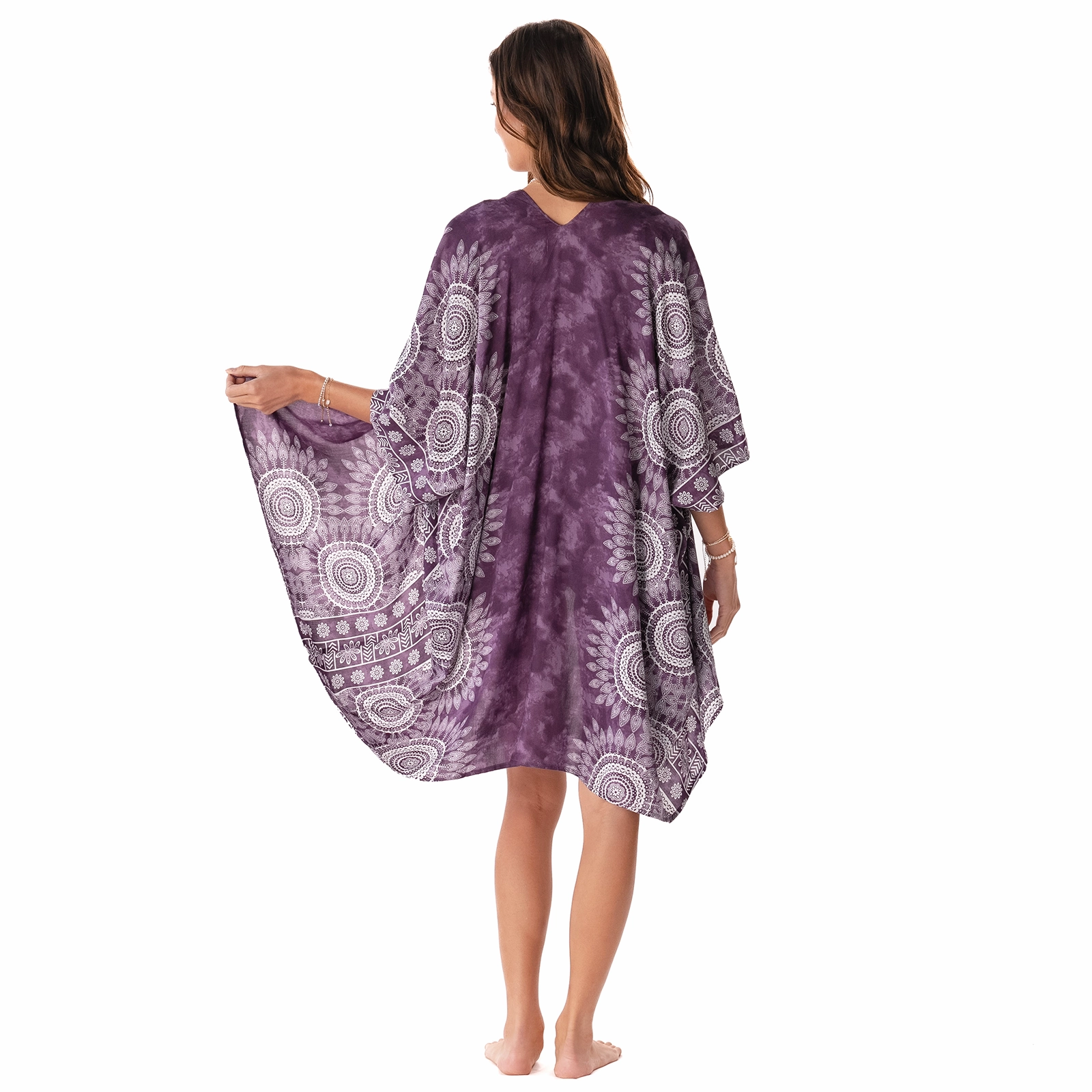 Smooth Stitching Madeira Kimono