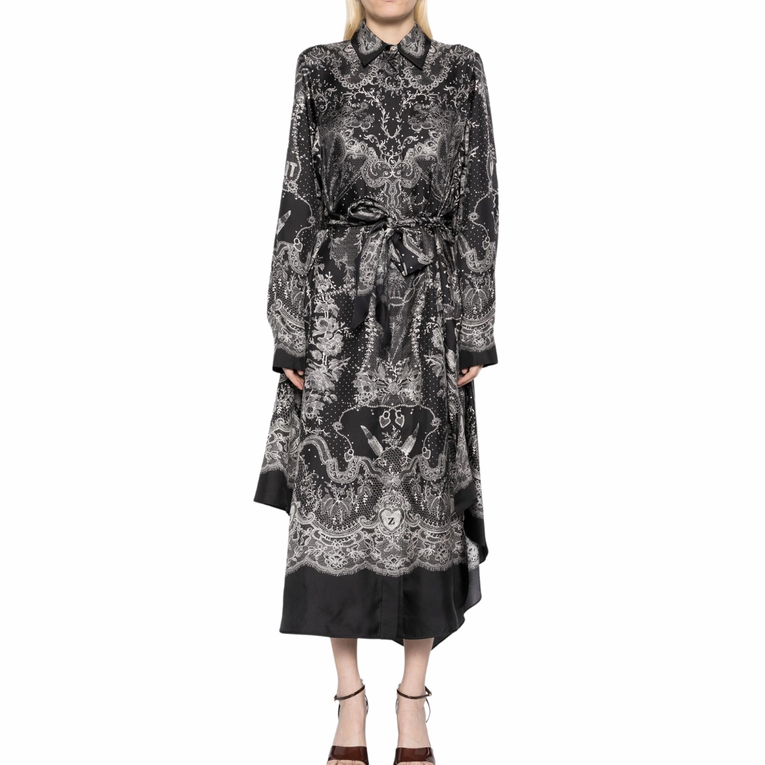 Calm Texture Timeless Look Wear Crush Shirt Midi Dress