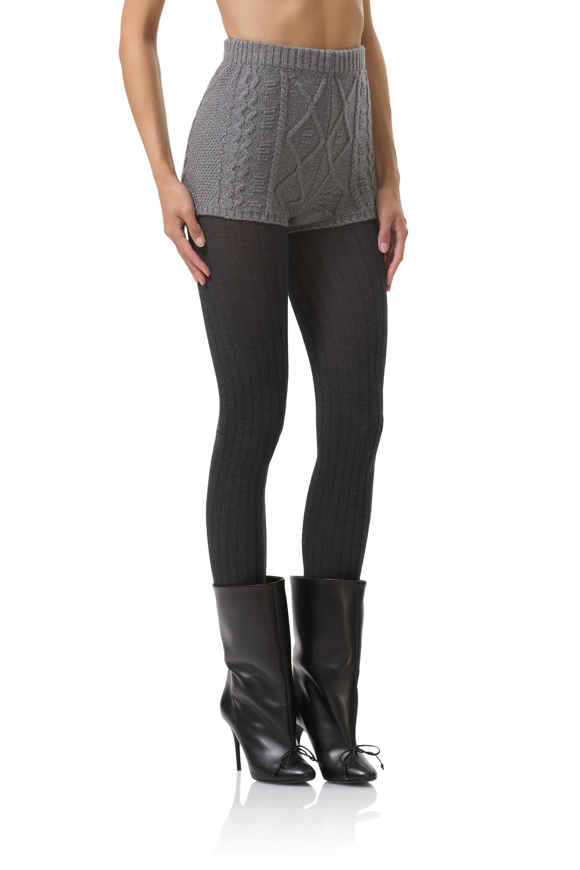 Comfort Base Benoite Sweater Short - Heather Grey