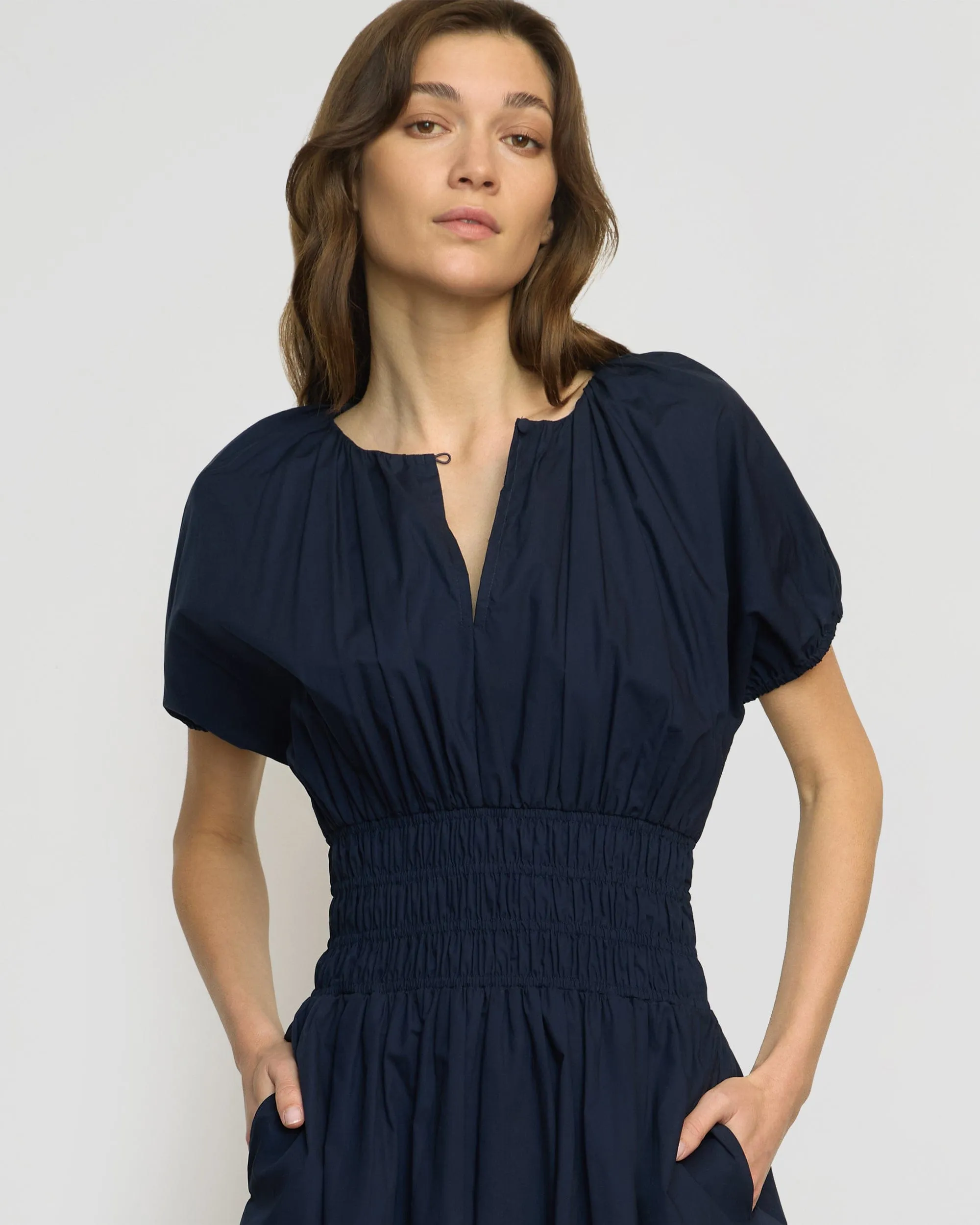 Casual Layers Kyla Organic Cotton Blouson Dress