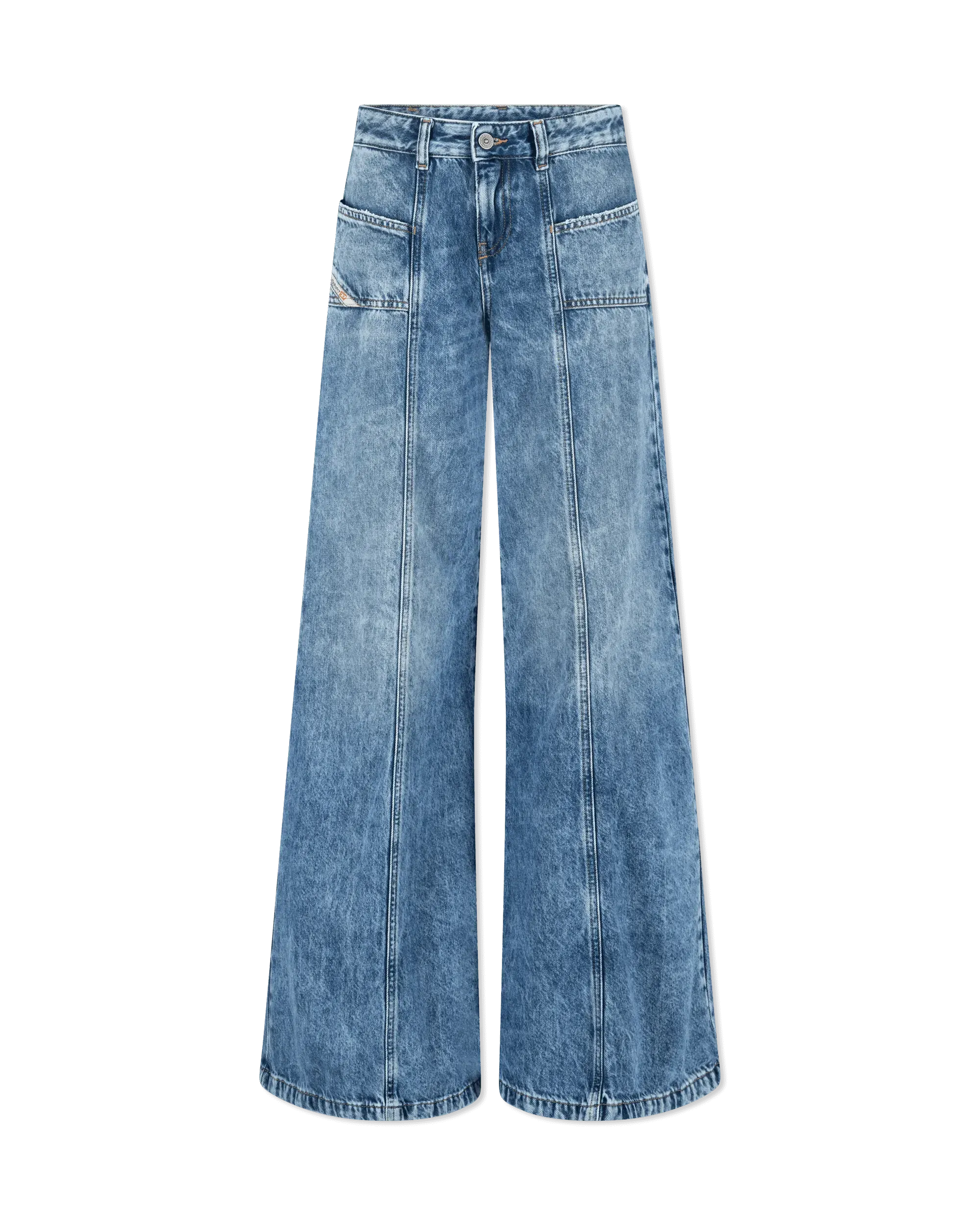 D-Akii Flared Low Rise Jeans