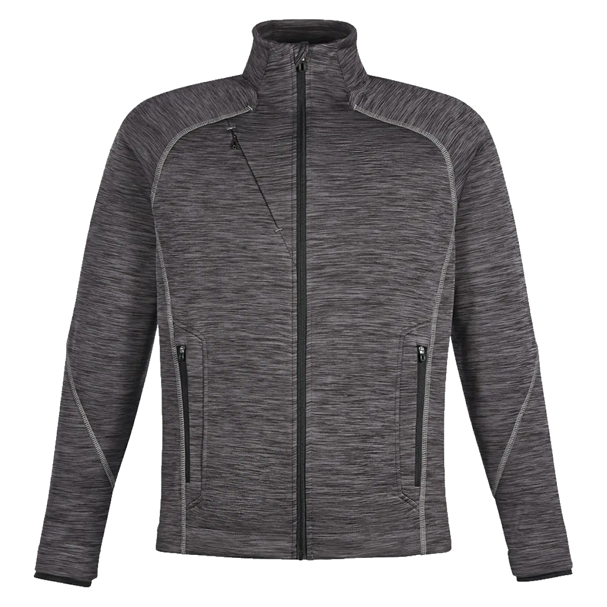 D1546M Sport Red Mens Flux Mélange Bonded Fleece Jacket