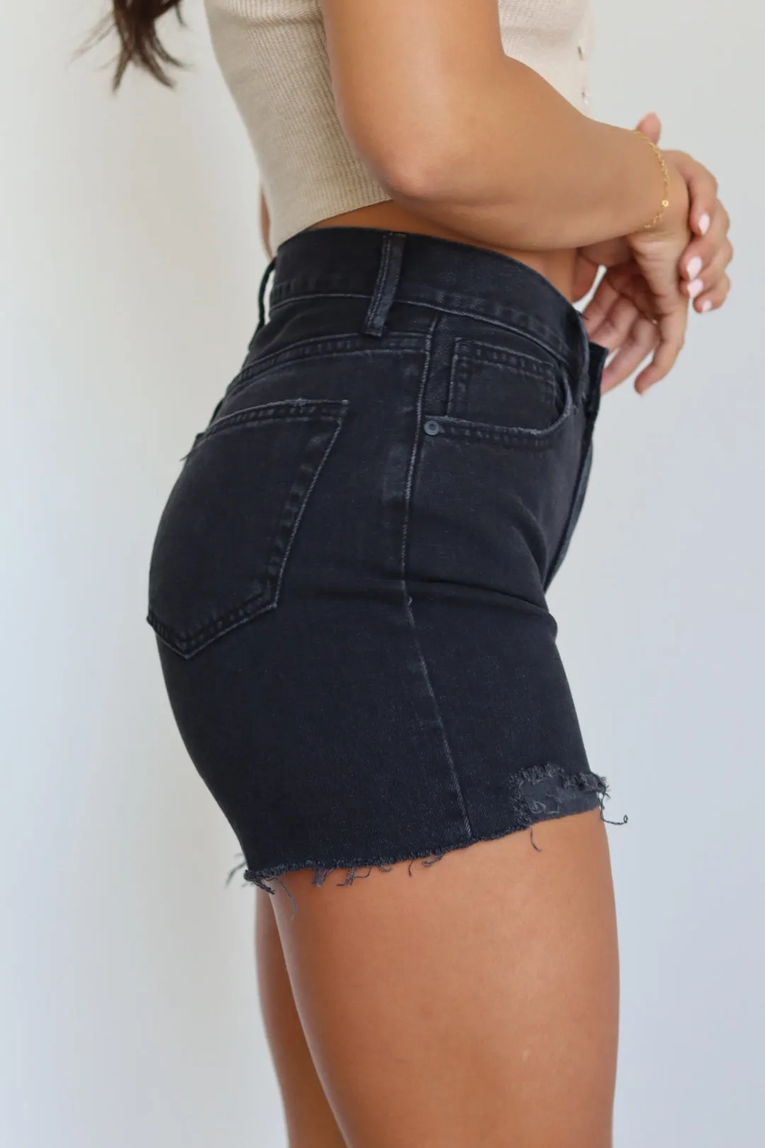 Dad Cutoff Denim Short