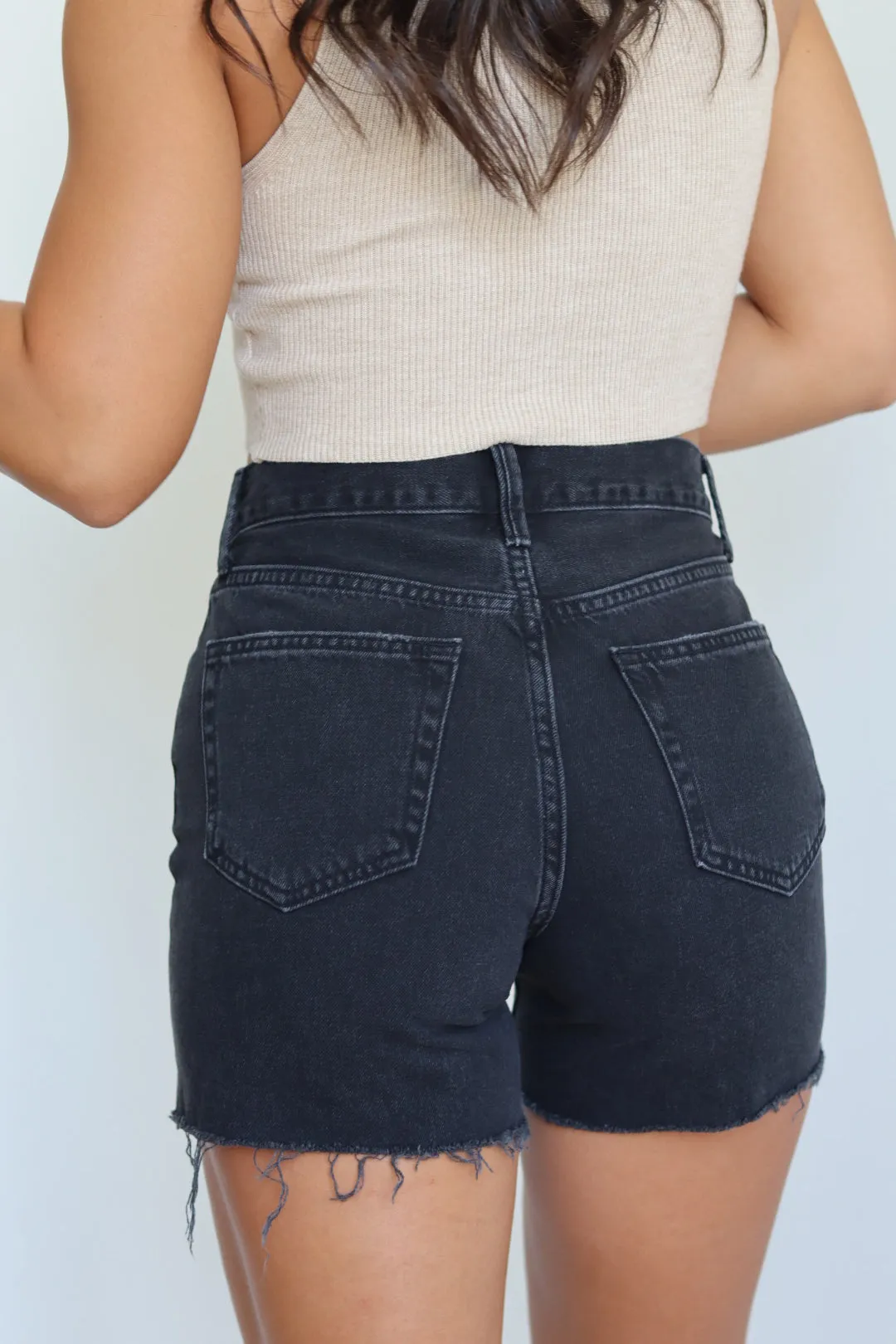 Dad Cutoff Denim Short