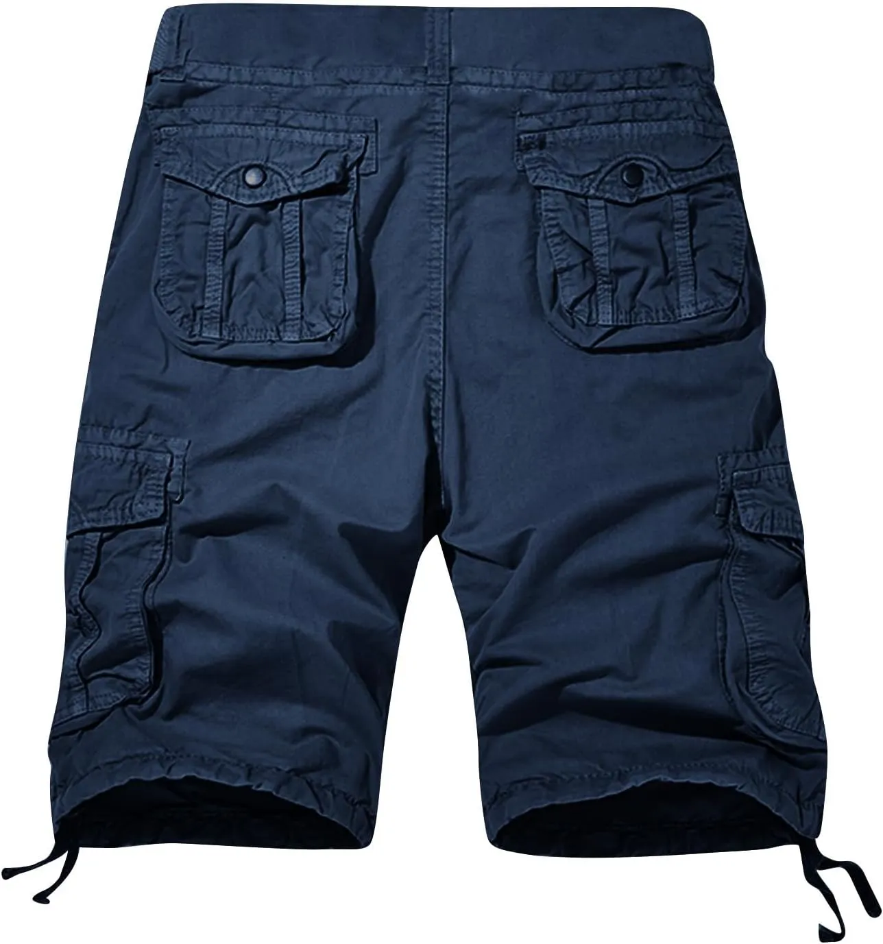 Dademeo Men's Cargo Shorts Running Shorts Multiple Utility Pockets Elastic Waist Cotton Hiking Shorts Outdoor Ripstop Shorts