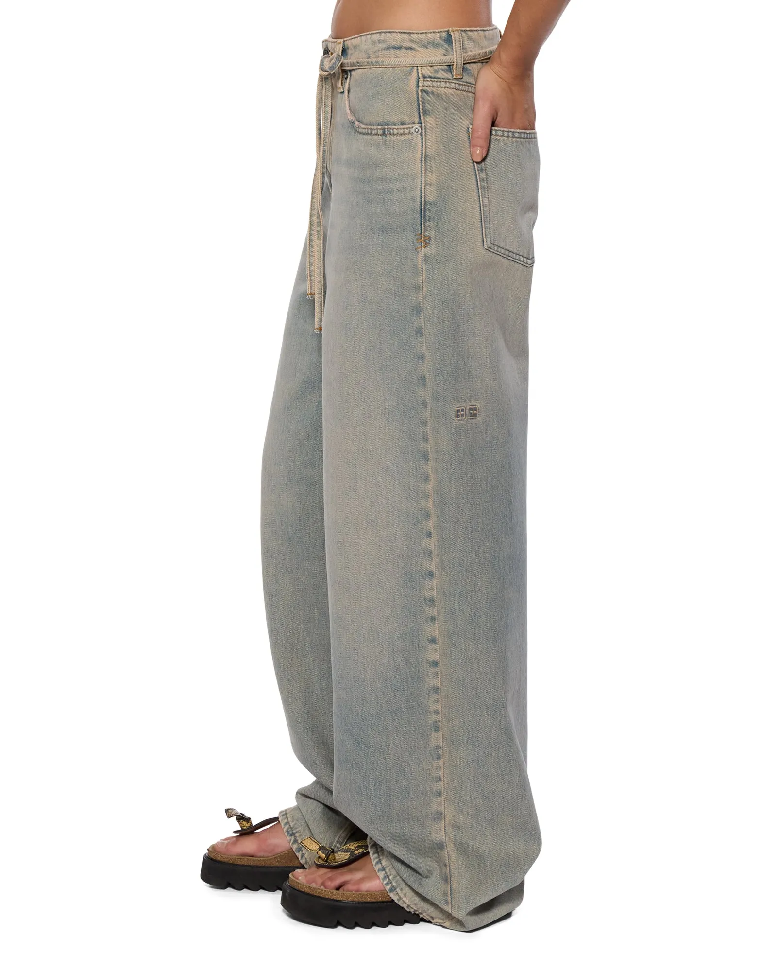BAGGY JEAN DIRTY High-Quality Fabric Casual Comfort