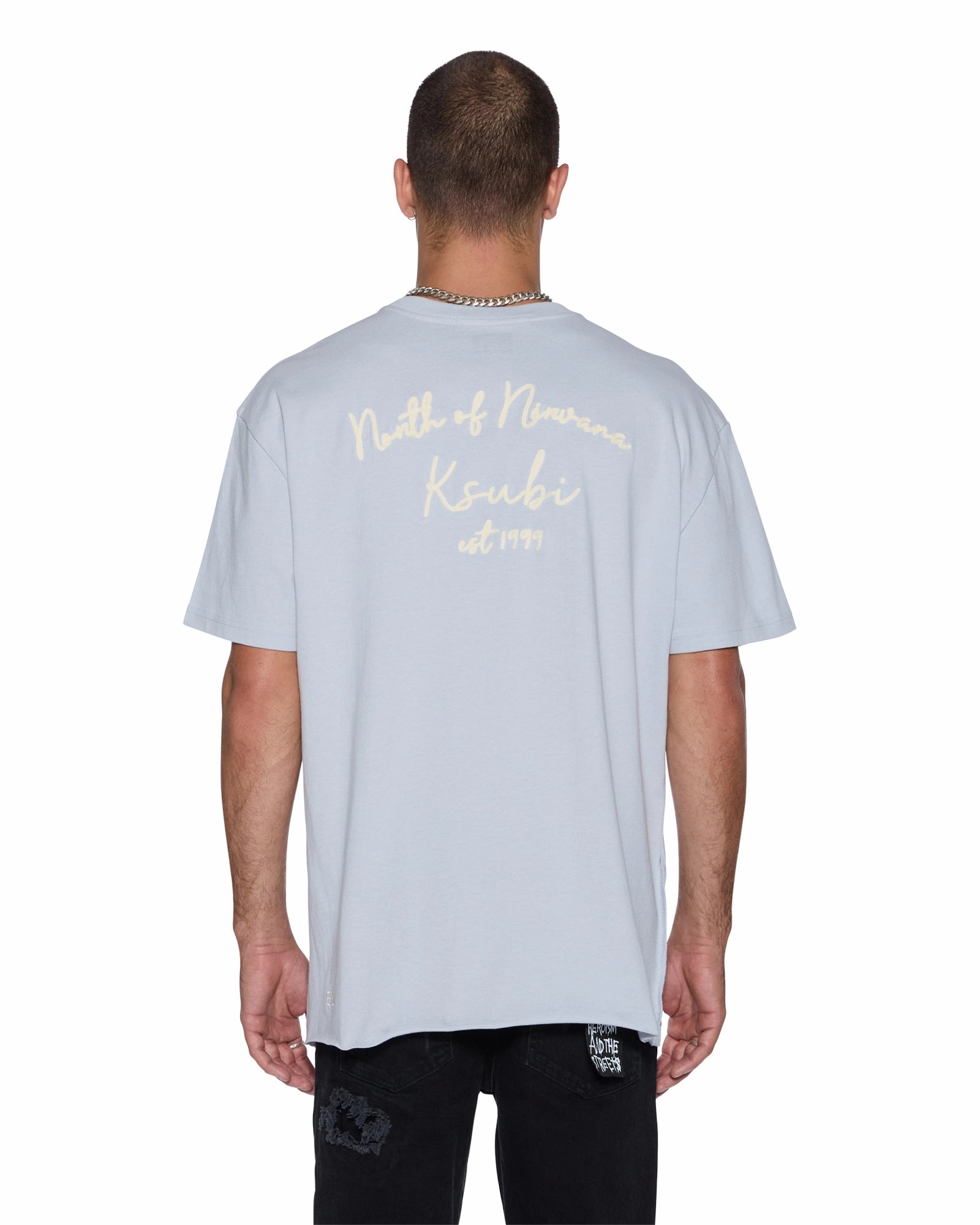 SALUD BIGGIE SS TEE BLUE MIST Eye-Catching Fashion Forward