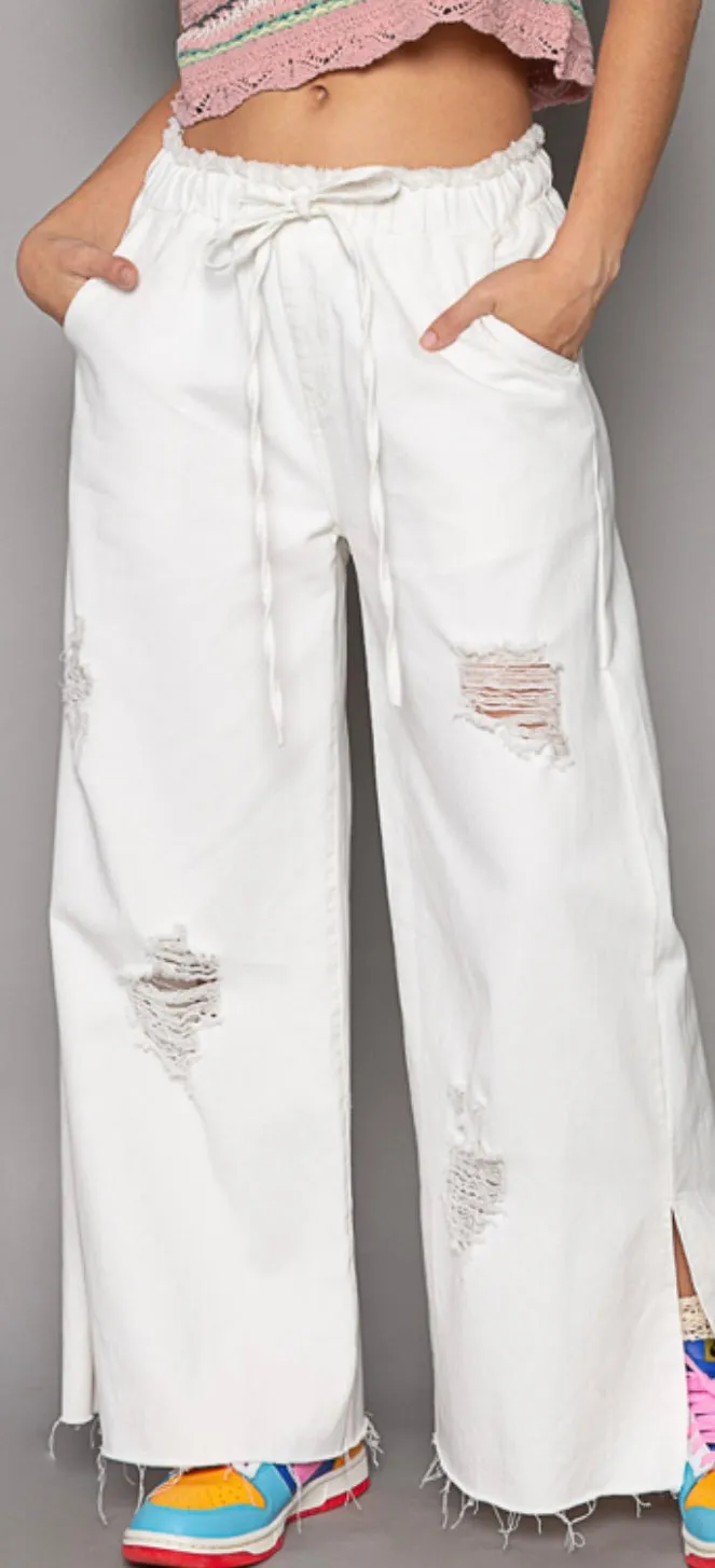 Daisy Distressed Denim Pant