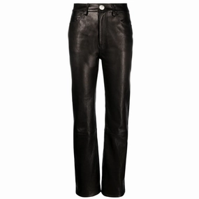 Danielle Leather Pant Side Pockets Utility Style