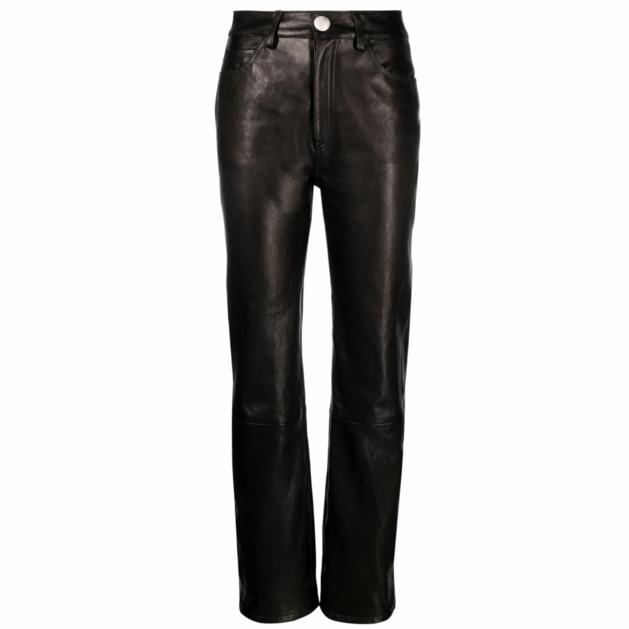 Danielle Leather Pant Side Pockets Utility Style