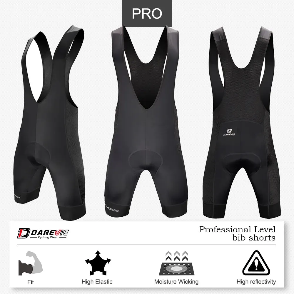 DAREVIE Cycling Bib Shorts Gel Pad Men's Cycling Bretelle Pro 6H Ride Men's Cycling Shorts Men Cycling Shorts 7 CM Leg Gripper
