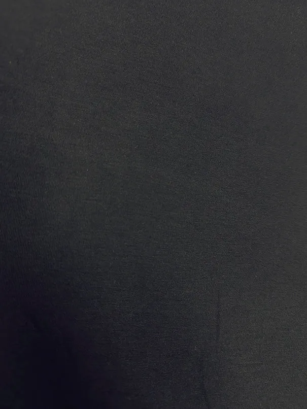 Dark Navy Blue Solid Rayon Spandex Jersey Knit Fabric