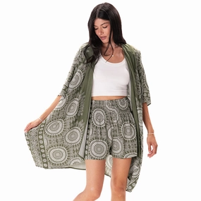 Soft Finish Sweat Wicking Lining Tuscany Shorts Lounge Set