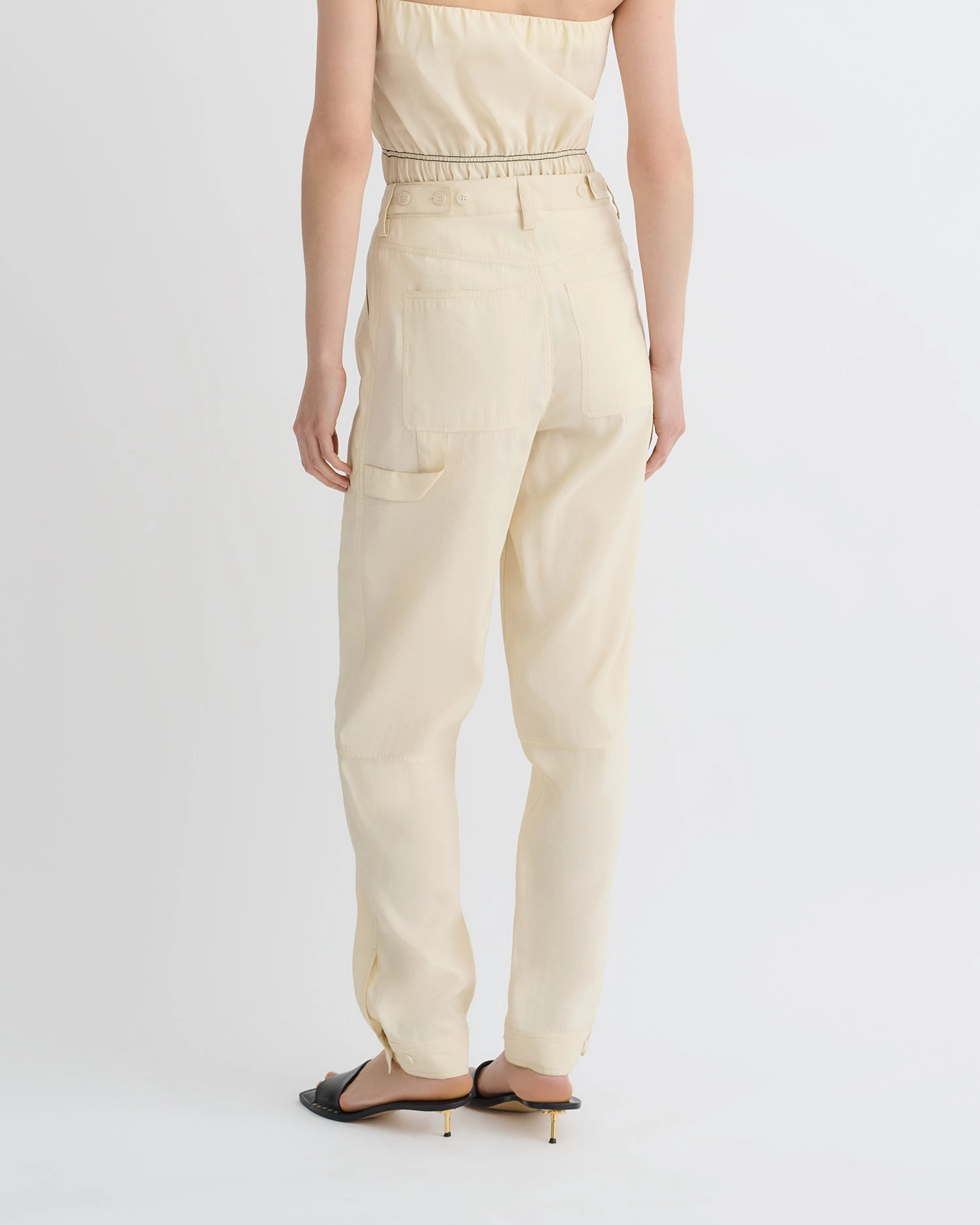 Daron - Glass Poplin Pants - Oat Smart Layering Comfort Focused