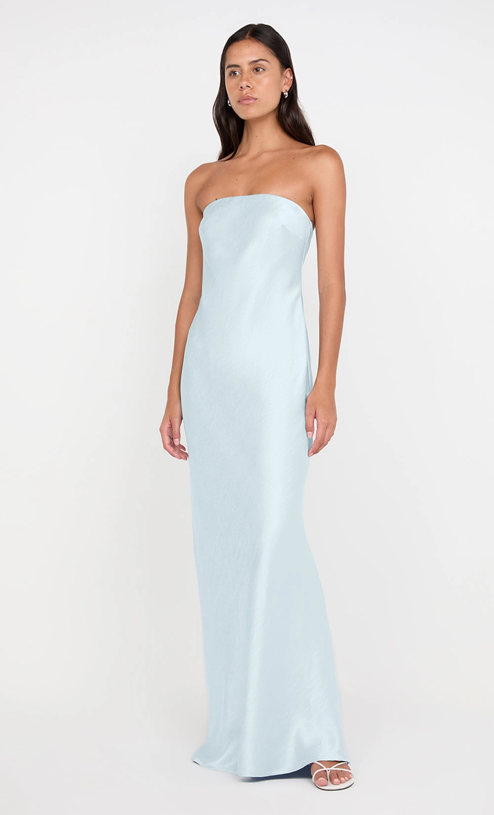 Sleek Presence Casual chic dress AUSTEN STRAPLESS MAXI DRESS - ARCTIC BLUE