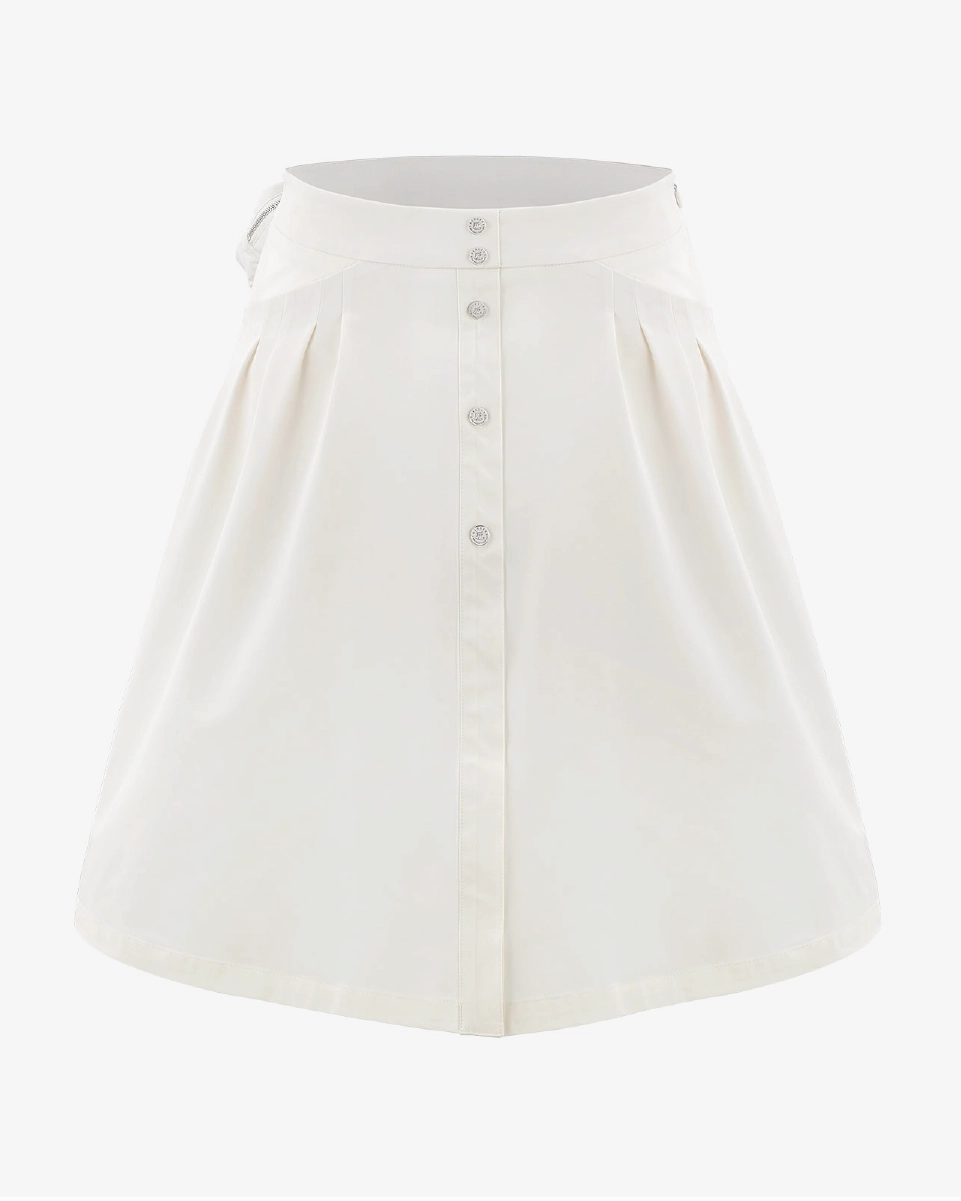 Memory Flare Skirt - Ivory Gentle Comfort Water Resistant