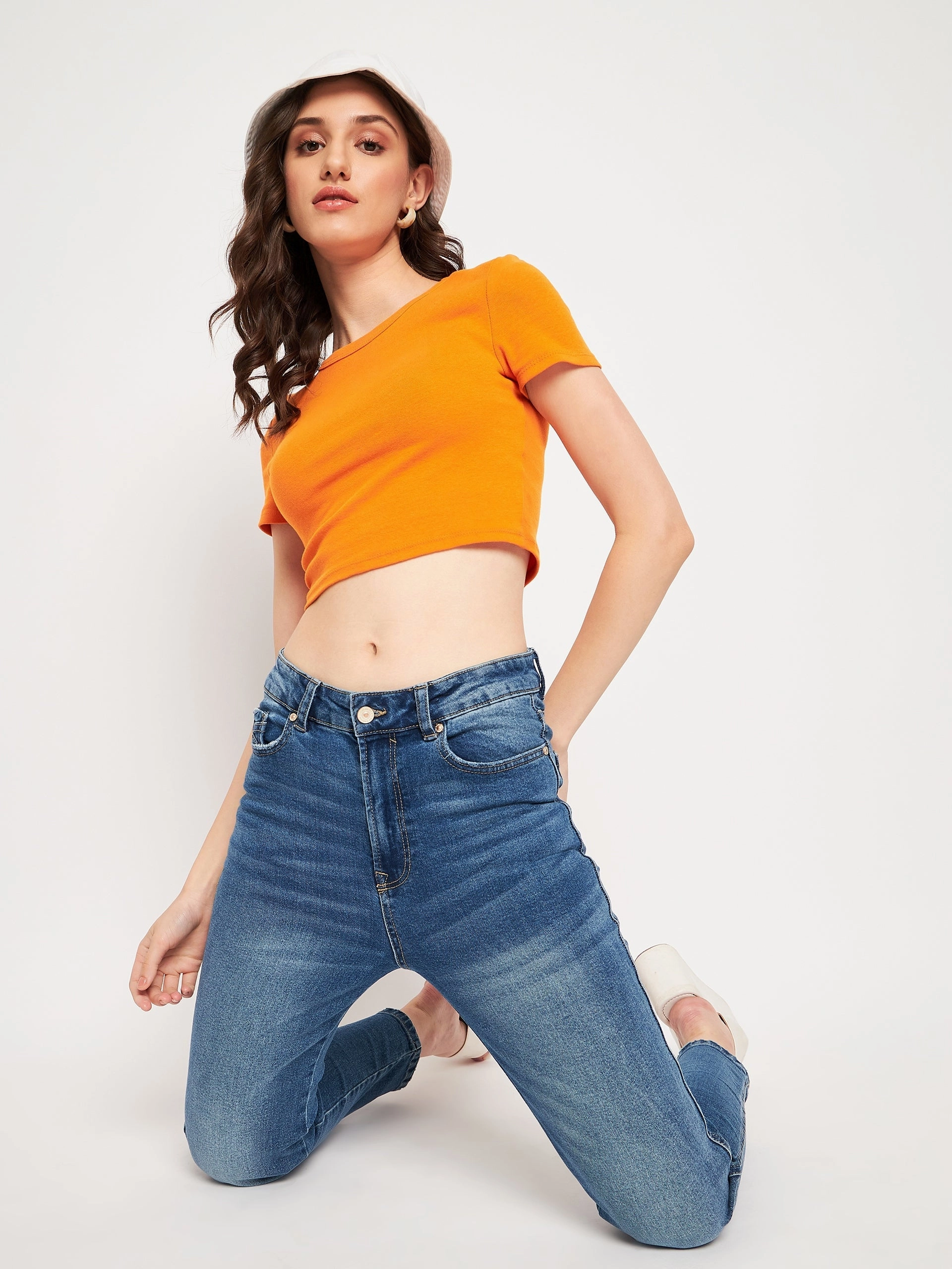 Madame Blue Denim Iconic Outfit Office Wear Couple Look Work Ready