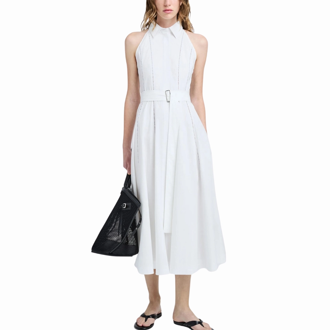 Dorothy Cotton Poplin Dress Contrast-Lining