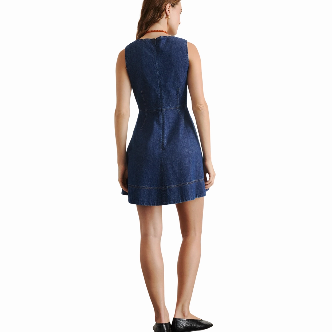 Nova Denim Dress Matte Fabric