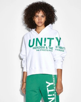 UNITY SLOUCH HOODIE WHITE Breathable Lining