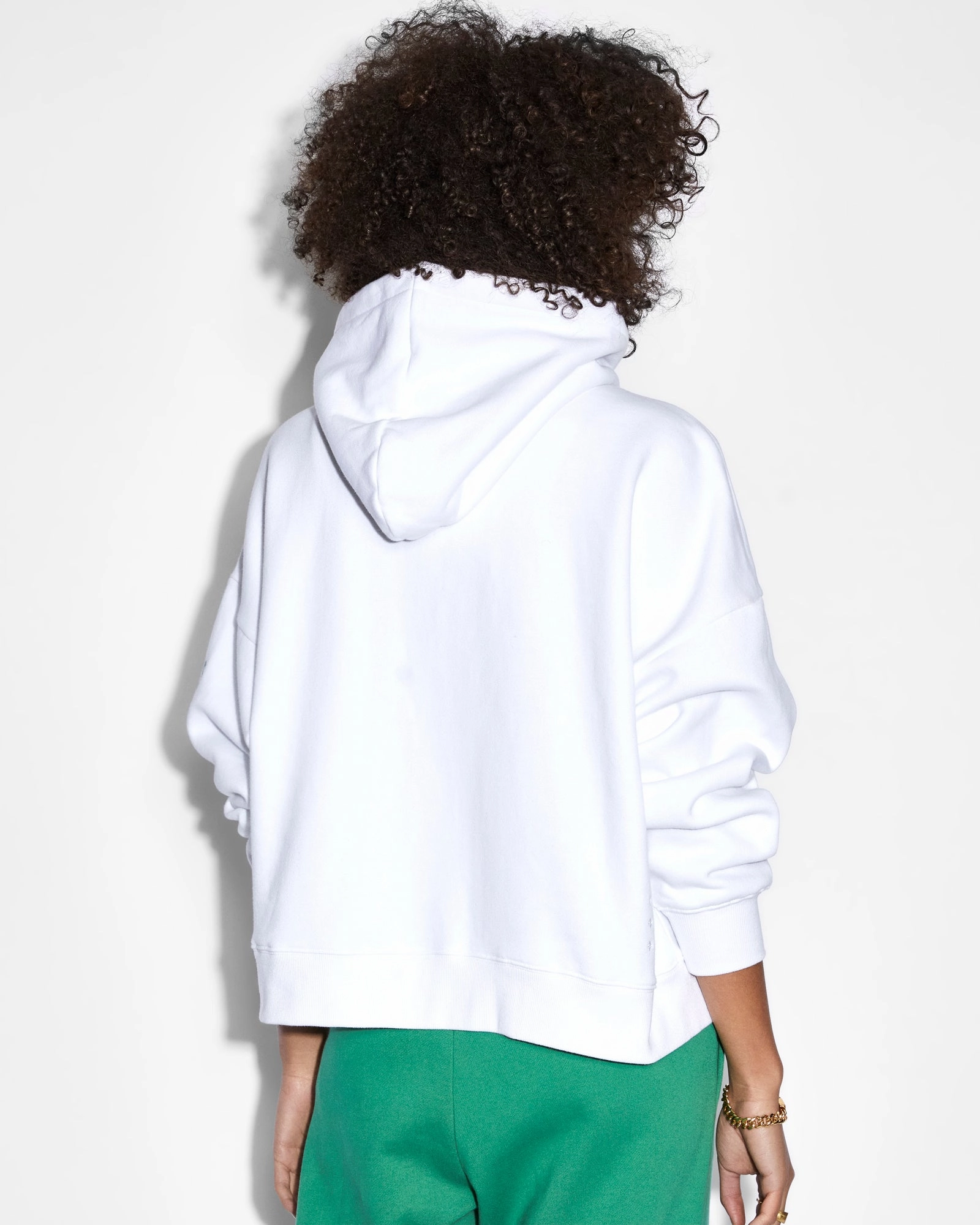 UNITY SLOUCH HOODIE WHITE Thermoregulating Fabric Season Ready