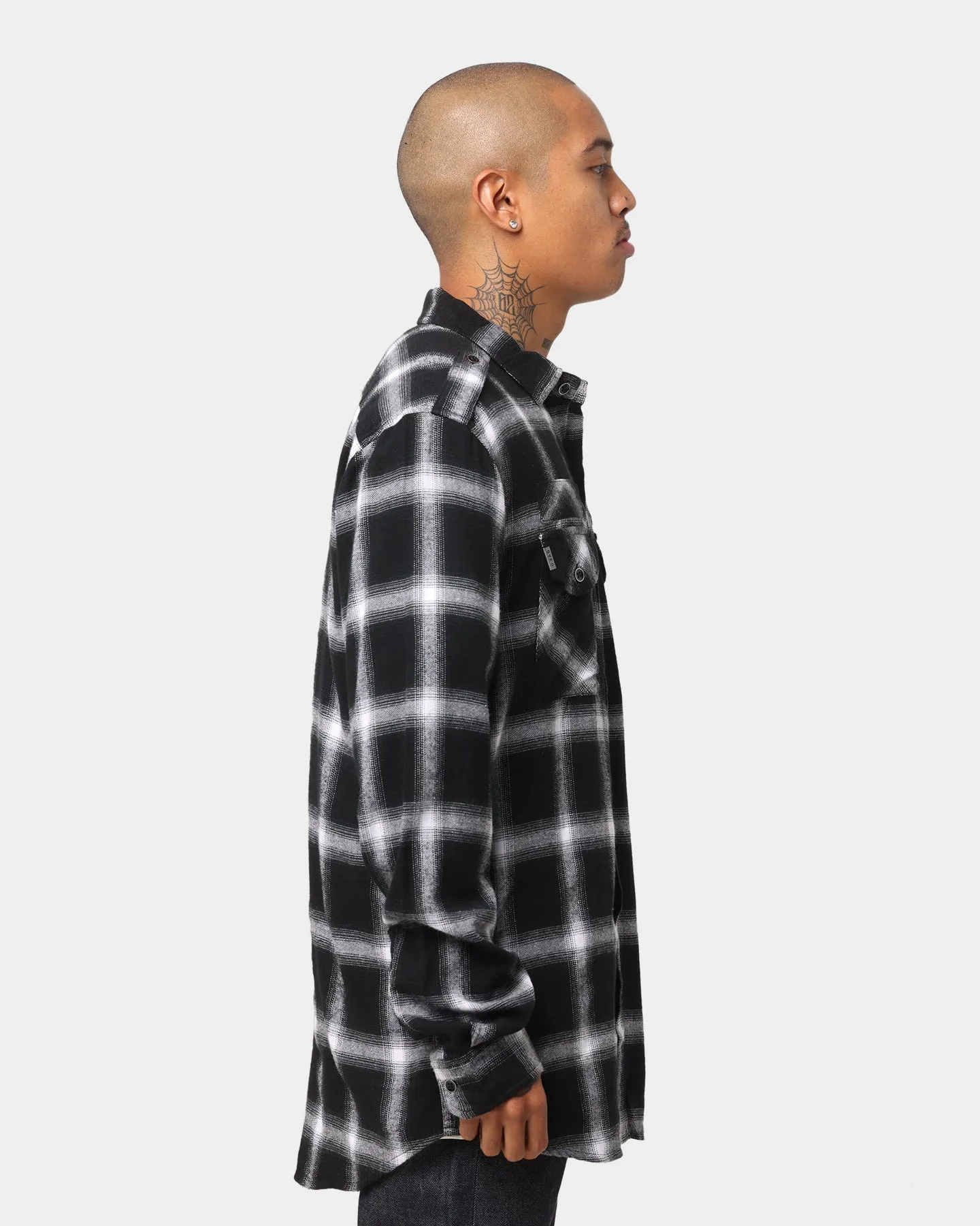 Dead Studios Rinsed Flanno Shirt Black/White