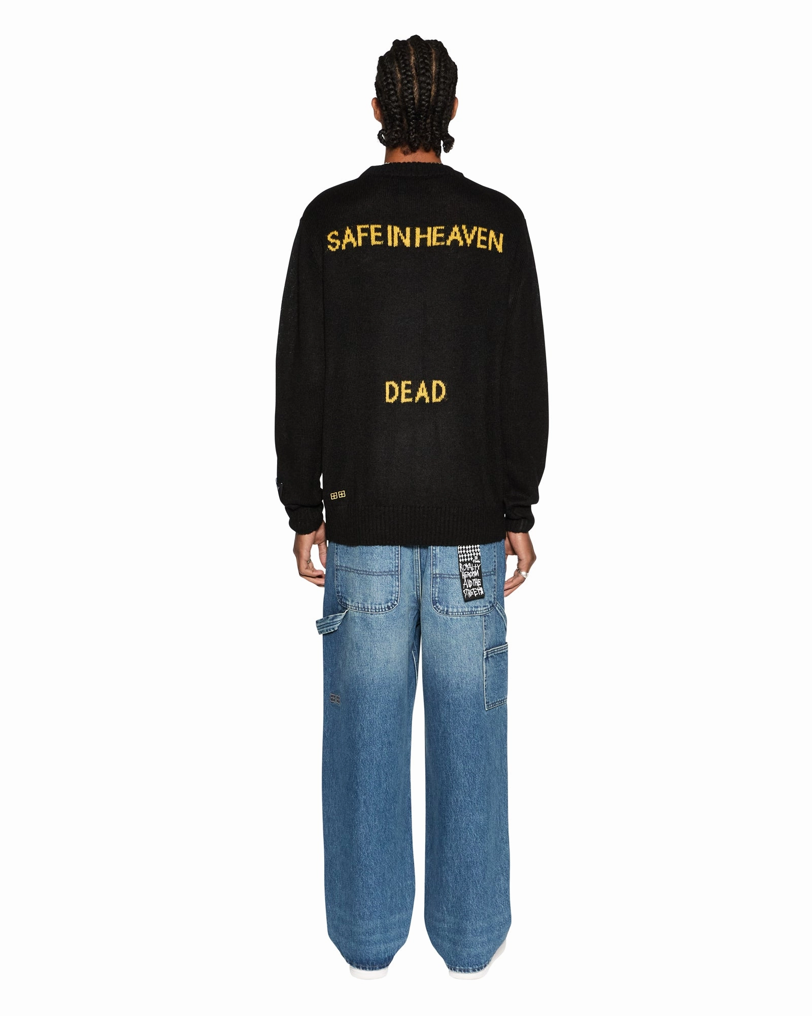 ReflectiveTrims Anti Bacterial Layer DEAD KNIT CREW BLACK