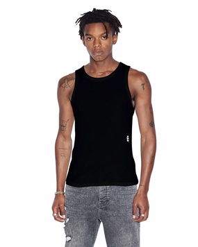 Round neck simplicity DEBUT SINGLET BLACK