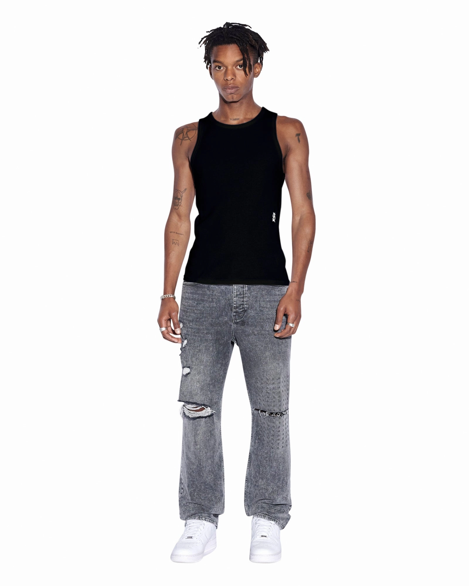 DEBUT SINGLET BLACK Chic Fit