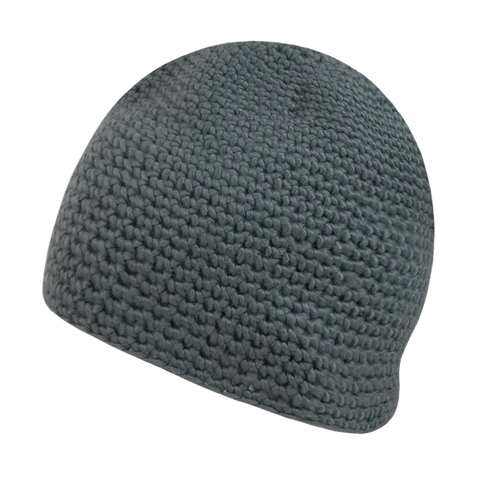 Decky 688 - Door Mat Beanie, Thick Knit Cap