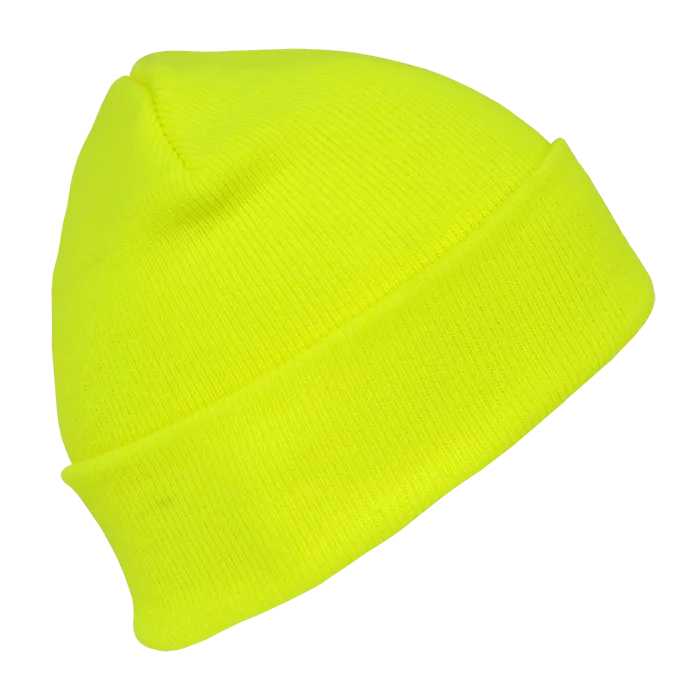 Decky 813 - Neon Long Beanie, Acrylic Knit Cap