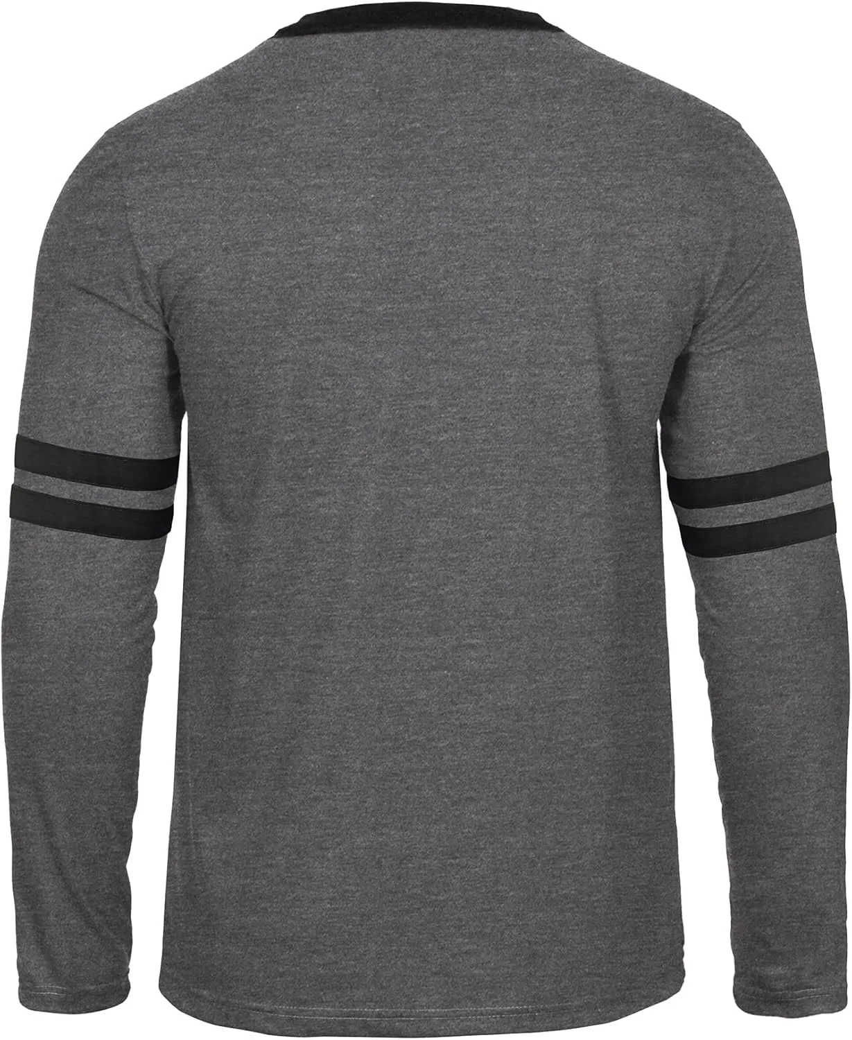 Decrum Mens Long Sleeve Shirts - Soft Comfy Casual Round Neck Full Sleeves Ringer Tee Men