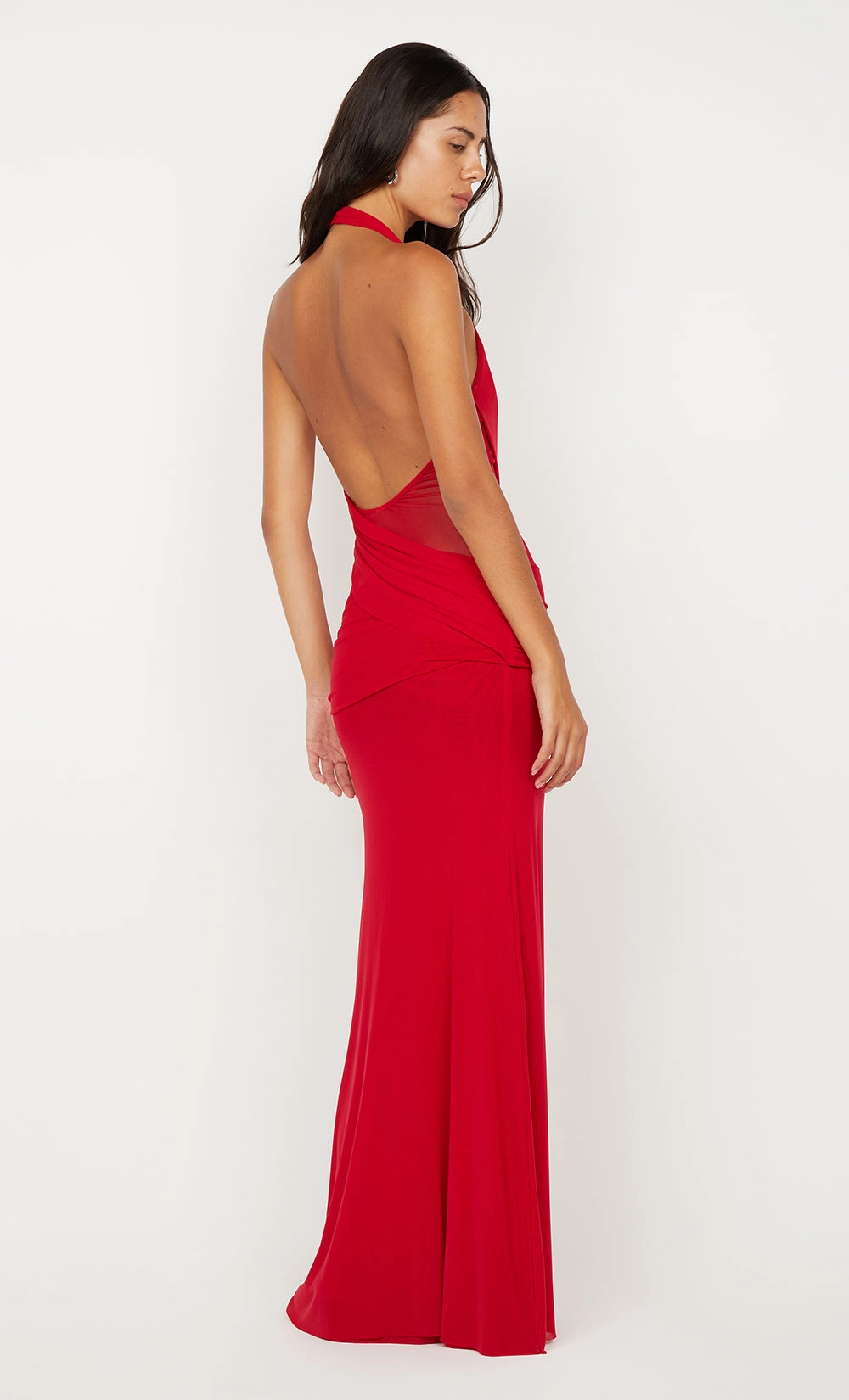 DEIJA HALTER MAXI DRESS - STRAWBERRY Cozy Cut Chic Everyday Wear