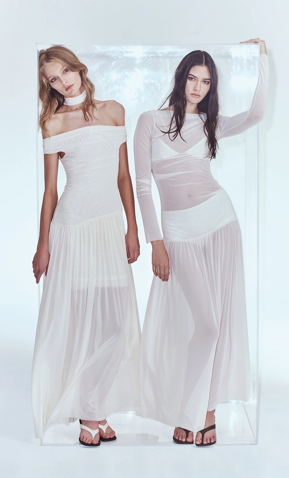 Soft Finish DEIJA OFFSHOULDER MAXI DRESS - BUTTERCREAM